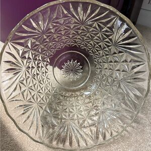 Anchor Hocking Clear Glass Serving Bowl